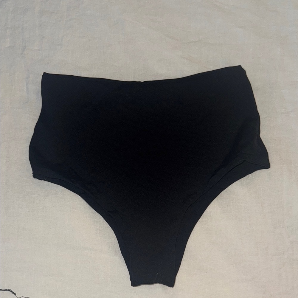Black High-Waisted Bikini Bottom
